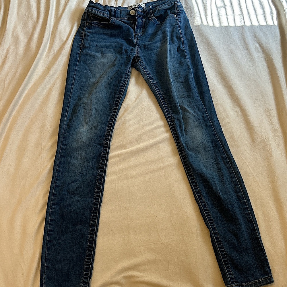 Navy jeans worn once skinny flex fit